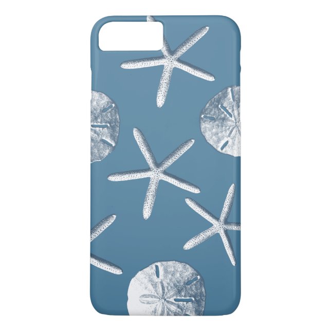 Capa Para iPhone, Case-Mate Caso positivo do iPhone 7 náuticos dos Seashells (Verso)