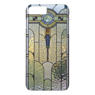 Capa iPhone 8 Plus/7 Plus Caso positivo do iPhone 8 da janela de vitral do