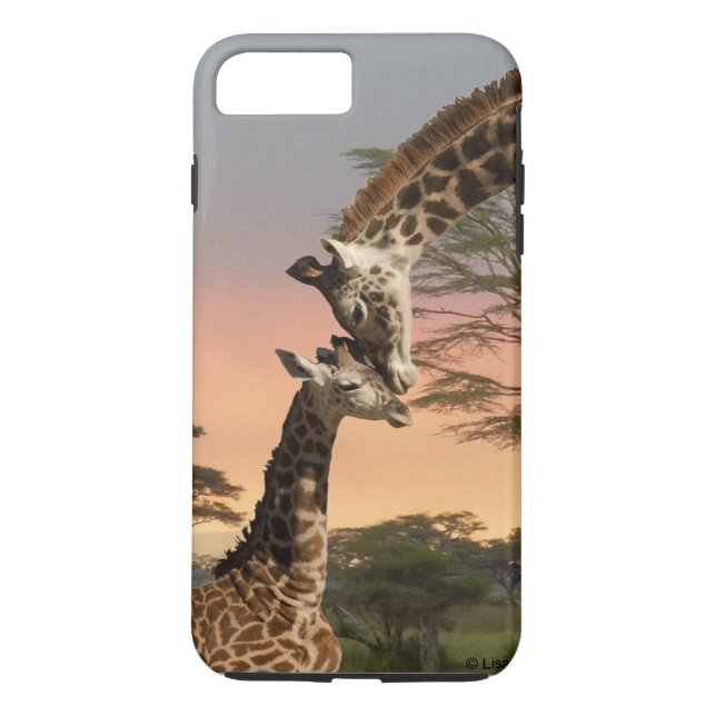 Capa Para iPhone, Case-Mate Caso resistente positivo do iPhone 7 do girafa da (Verso)