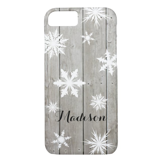 Capa Para iPhone, Case-Mate Caso Rustic Monograma iPhone 7 (Verso)