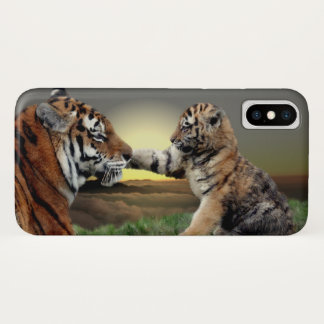 Capa Para iPhone X Caso Tiger e Cub iPhone X