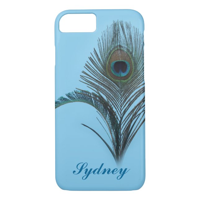 Capa Para iPhone, Case-Mate Caso Turquoise Peacock iPhone 7 (Verso)