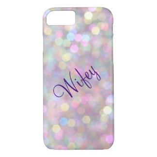 Capa Para iPhone Da Case-Mate Caso Wifey Sparkly e Colorful iPhone 7