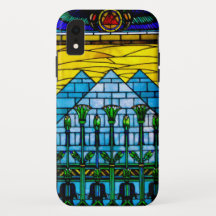 Caso XR do iPhone do Estilo de Tiffany em Pirâmide