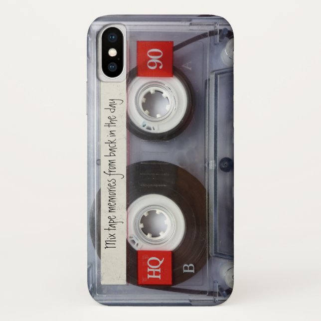 Capa Para iPhone, Case-Mate Cassete de banda magnética retro (Verso)