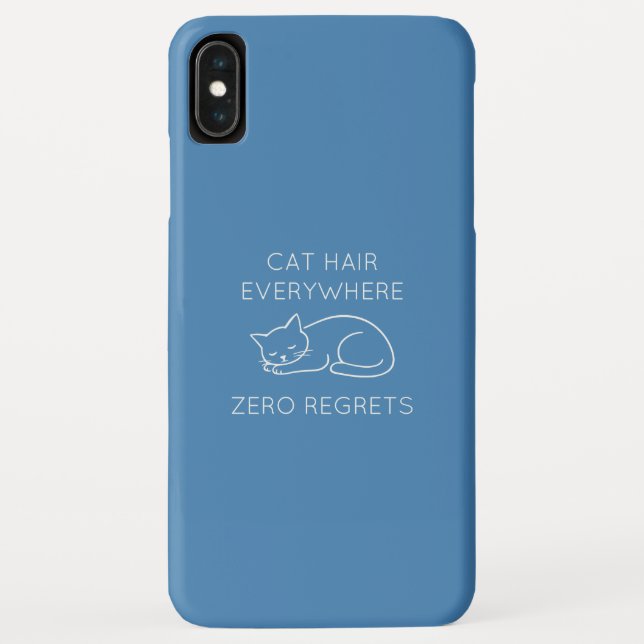Capa Para iPhone, Case-Mate Cat hair everywhere zero regrets (Verso)
