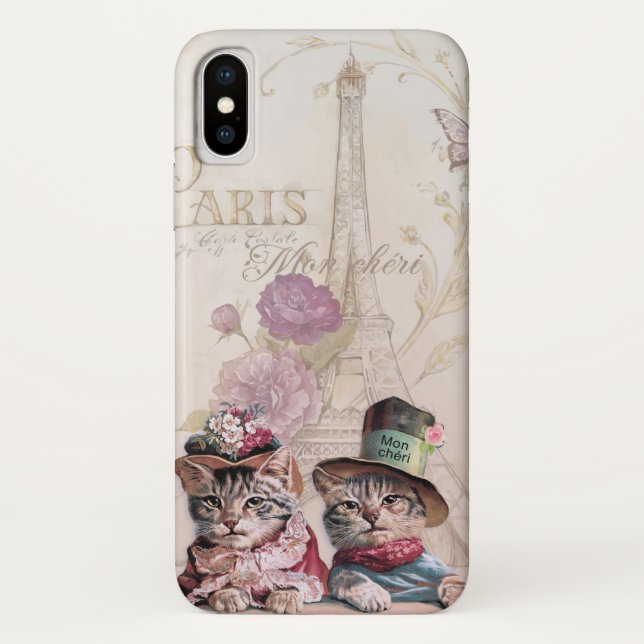 Capa Para iPhone, Case-Mate Cats Paris França (Verso)