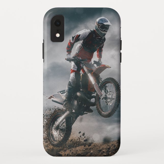 Capa Para iPhone, Case-Mate Cavaleiro Motocross (Verso)
