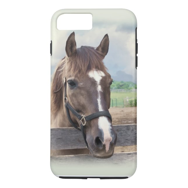 Capa Para iPhone, Case-Mate Cavalo de Brown com cabeçada (Verso)