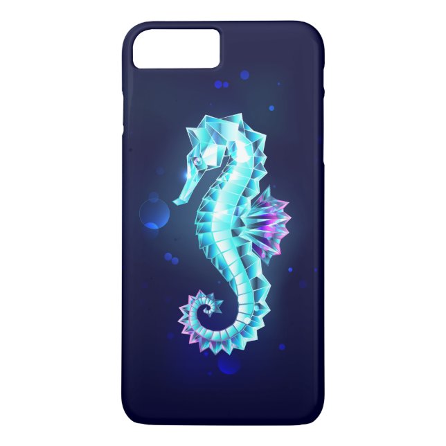 Capa Para iPhone, Case-Mate Cavalo de Gelo Cristal em Fundo Azul (Verso)