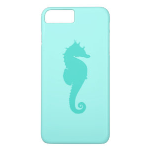 Capa iPhone 8 Plus/7 Plus Cavalo-Marinho Turquesa 2