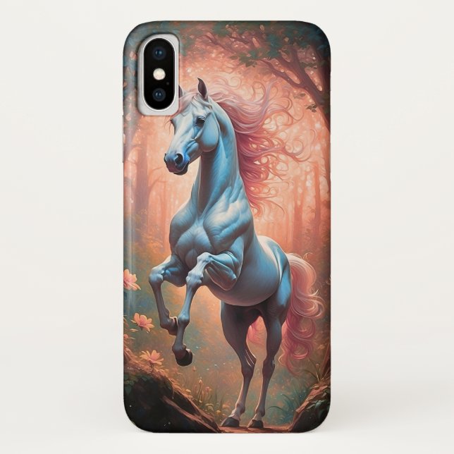 Capa Para iPhone, Case-Mate cavalo na floresta (Verso)