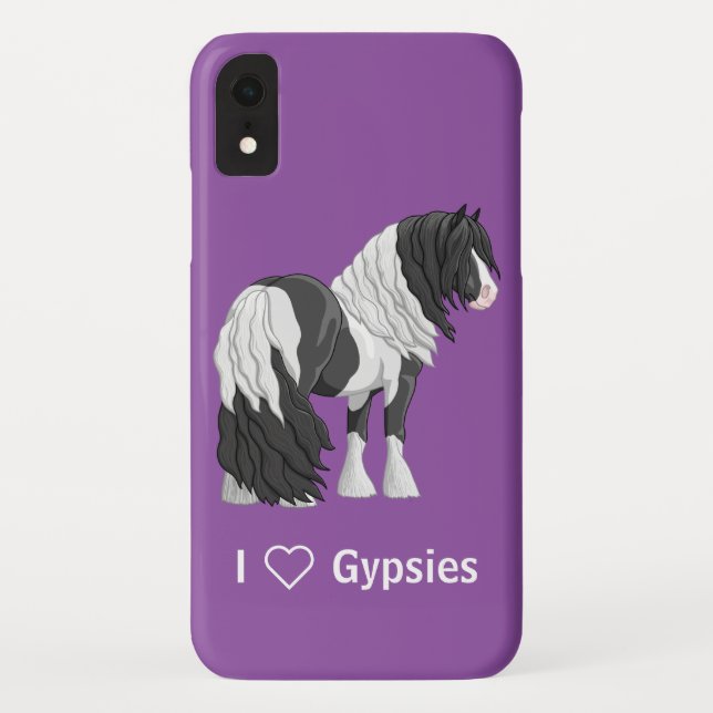 Capa Para iPhone, Case-Mate Cavalo Preto Pinto Piebald Vanner (Verso)