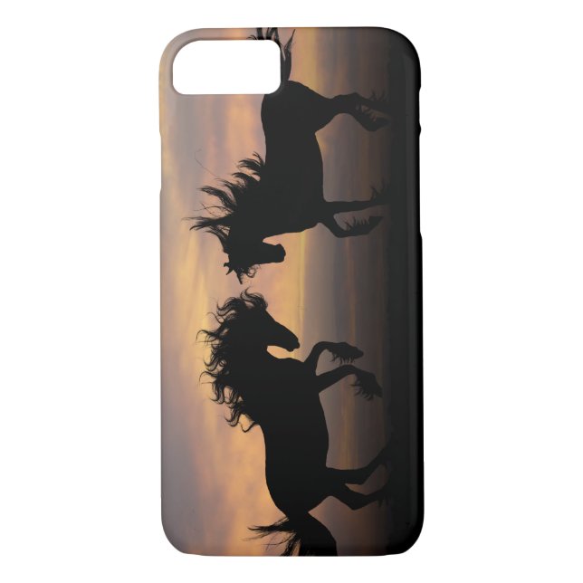 Capa Para iPhone, Case-Mate Cavalos selvagens Silhouette (Verso)