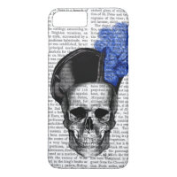 Caveira com Chapéu Azul