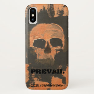 Capa Para iPhone X Caveira de Cobre Prevalecente