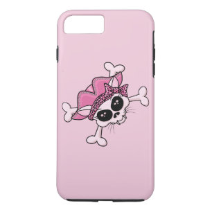 Capa iPhone 8 Plus/7 Plus Caveira do Gatinho Pirata bonito