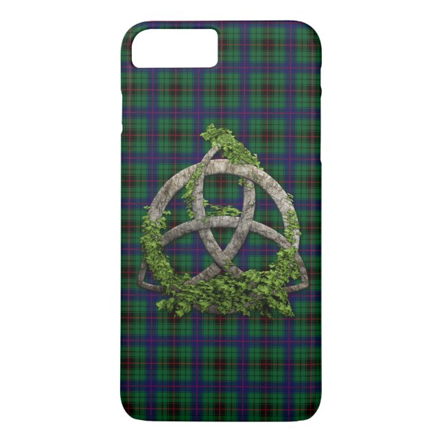 Capa Para iPhone, Case-Mate Celtic Trinity Knot E Clan Davidson Tartan (Verso)