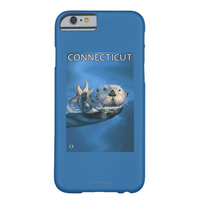 Capa Para iPhone, Case-Mate Cena da lontra de ConnecticutSea (Verso)