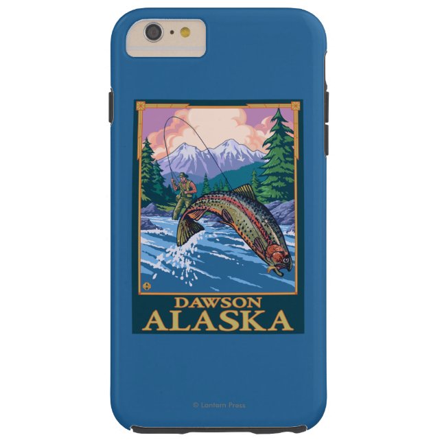Capa Para iPhone, Case-Mate Cena da pesca com mosca - Dawson, Alaska (Verso)