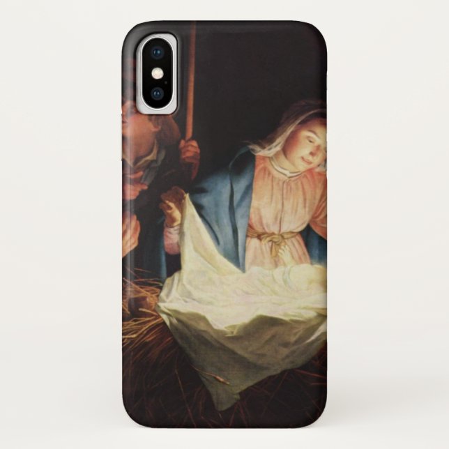Capa Para iPhone, Case-Mate Cena de Natividade (Verso)