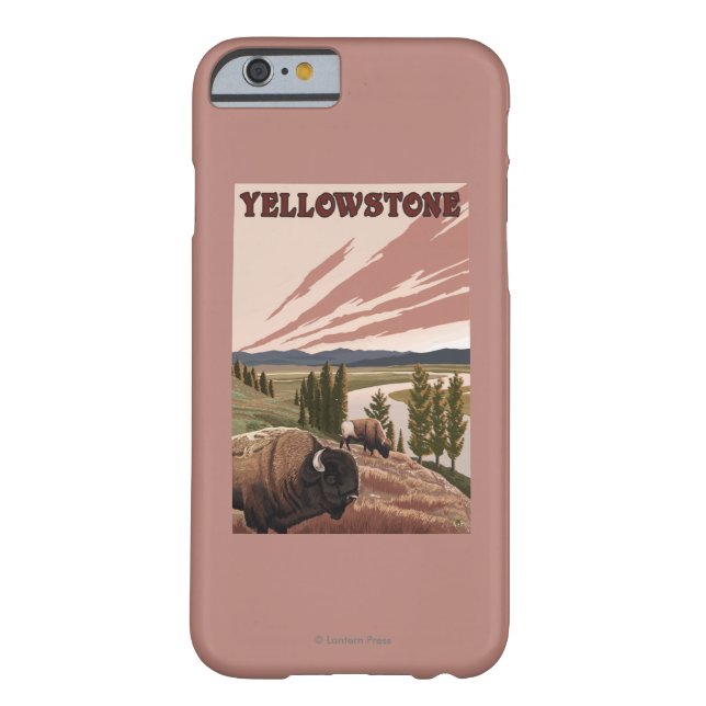 Capa Para iPhone, Case-Mate Cena de YellowstoneBison (Verso)