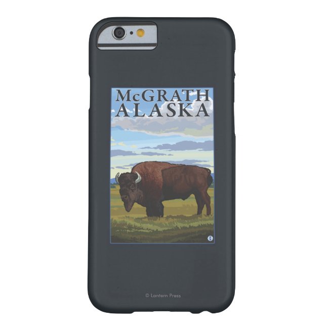 Capa Para iPhone, Case-Mate Cena do bisonte - McGrath, Alaska (Verso)