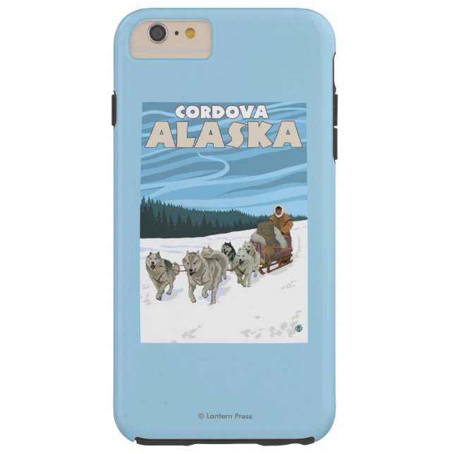 Capa Para iPhone, Case-Mate Cena Sledding do cão - Cordova, Alaska (Verso)