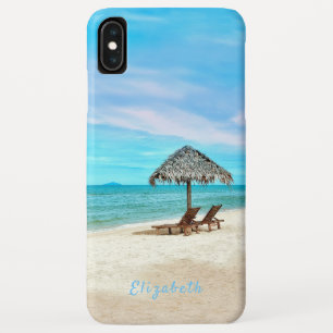 Capa Para iPhone Da Case-Mate Cena Tropical de Praia do Monograma