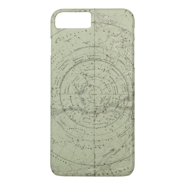 Capa Para iPhone, Case-Mate Centro do mapa de céu do sul (Verso)