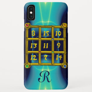 Capa Para iPhone Da Case-Mate Cerceta do MONOGRAMA do QUADRADO MÁGICO 33,