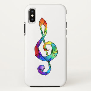 Capa Para iPhone Da Case-Mate Cérebro de chave musical arco-íris