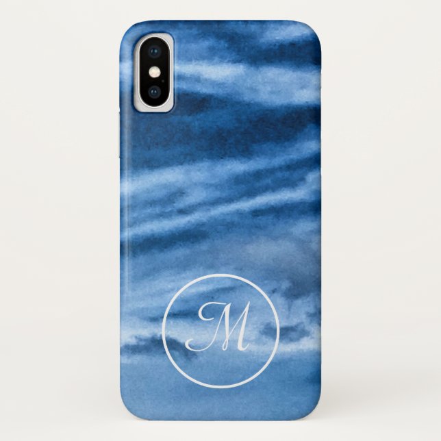 Capa Para iPhone, Case-Mate Céu Azul Monograma (Verso)