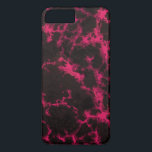 Capa Para iPhone Da Case-Mate Chamas a Preto e Rosa Vibrantes<br><div class="desc">Um padrão brilhante e cintilante de pontos cor-de-rosa e preto que se assemelha vagamente a chamas e drama universais. Combine energia e gótico e faça algo legal!</div>