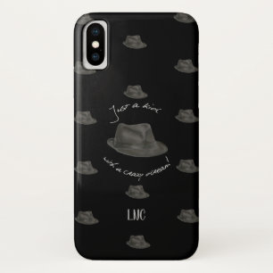 Capa Para iPhone X Chapéu personalizado para Leonard (preto)