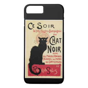 Capa iPhone 8 Plus/7 Plus Chat Noir