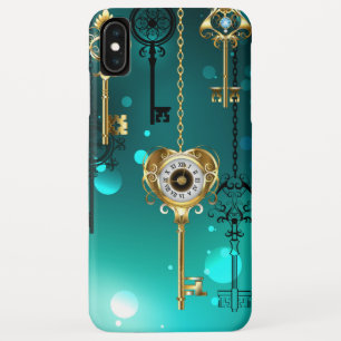 Capa Para iPhone Da Case-Mate Chaves de Esqueleto Anticas em Fundo Verde