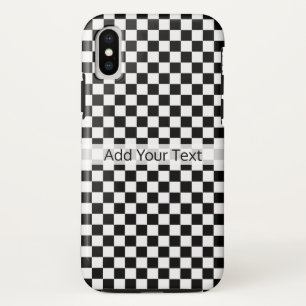 Capa Para iPhone Da Case-Mate Checkerboard preto e branco clássico por STaylor
