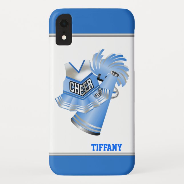 Capa Para iPhone, Case-Mate Cheerleader Azul Personalizado (Verso)