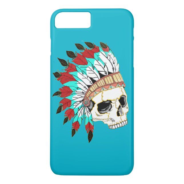 Capa Para iPhone, Case-Mate Chefe de Crânio Indiano (Verso)