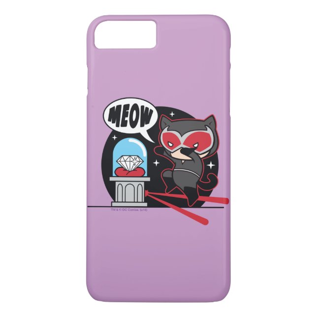 Capa Para iPhone, Case-Mate Chibi CatWomen Roubando Um Diamante (Verso)