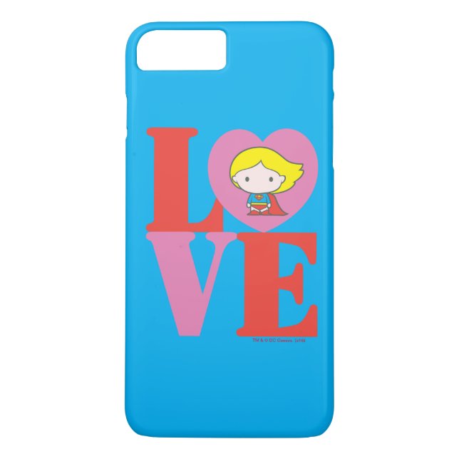 Capa Para iPhone, Case-Mate Chibi Supergirl LOVE (Verso)