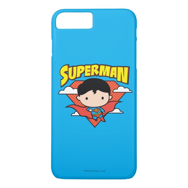 Capa Para iPhone, Case-Mate Chibi Superman Bolinhas Shield e Nome (Verso)