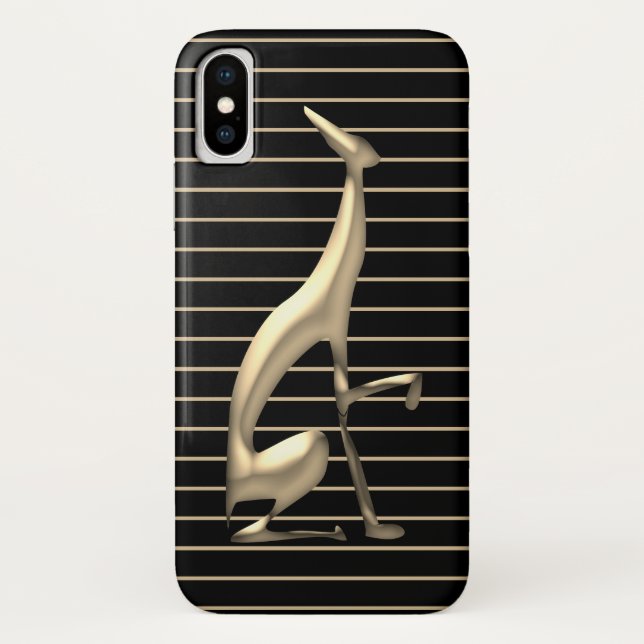 Capa Para iPhone, Case-Mate Chic Black e Dourado (Verso)