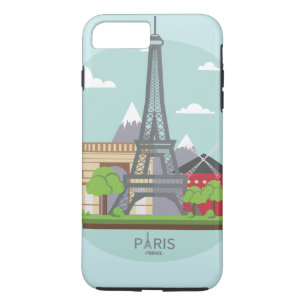 Capa iPhone 8 Plus/7 Plus Chic Paris Eiffel Tower Case-Mate iPh