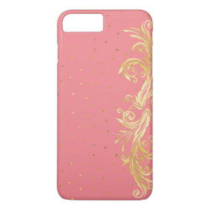 Capa iPhone 8 Plus/7 Plus Chic Pink e Dourado iPhone 7 Plus Case