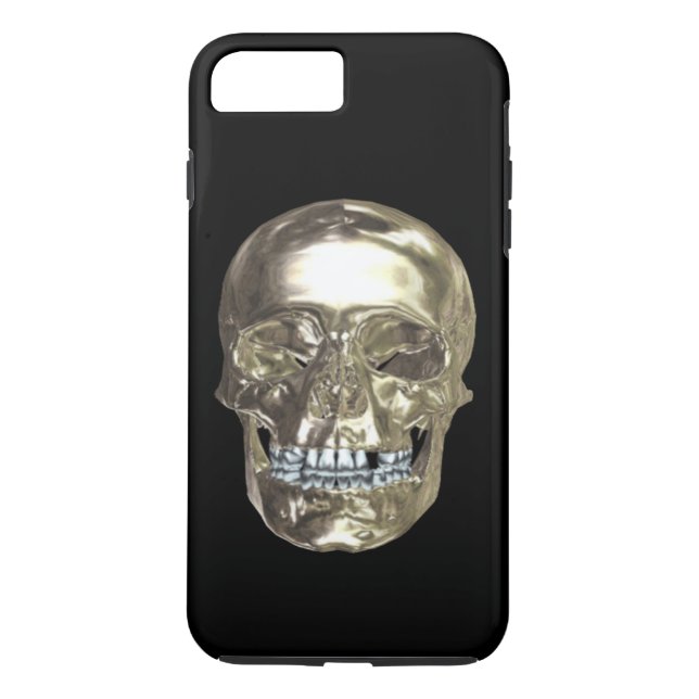 Capa Para iPhone, Case-Mate Chrome Skull iPhone 7 Case (Verso)