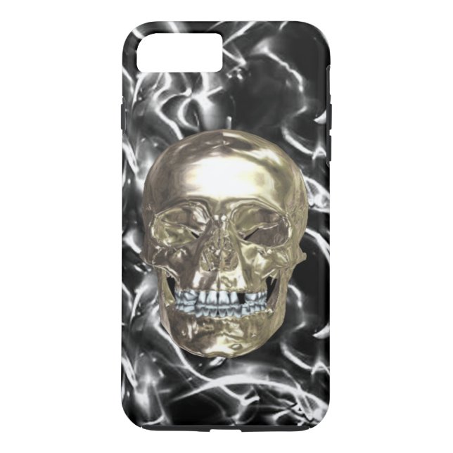 Capa Para iPhone, Case-Mate Chrome Skull iPhone 7 Case (Verso)