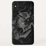 Capa Para iPhone Da Case-Mate Chrome Taurus Zodiac Sinal em Estilo Hevelius<br><div class="desc">Um cromo como Taurus Zodiac Sign em uma vintage da constelação de astrologia Hevelius mapeia o fundo impressão de decor em preto. Uma mistura de racy urbana moderna e designs antigos para uma ideia de presente de aniversário personalizada de excelente. Use o link "Perguntar a este Designer" para entrar em...</div>