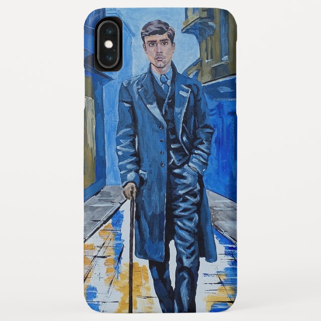 Capa Para iPhone, Case-Mate Cidade antiga, homem, rua, cana (Verso)